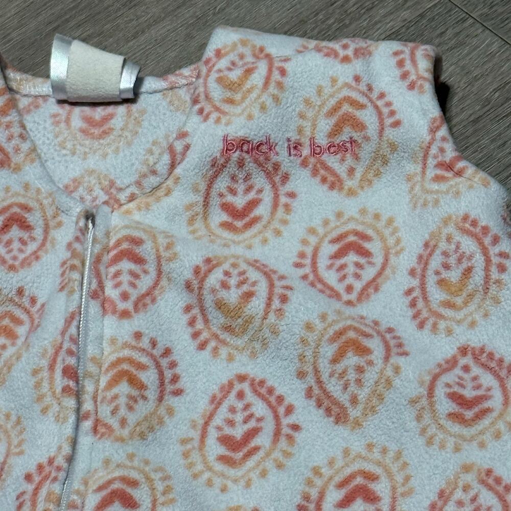 2 Halo SleepSack Wearable Blanket Swaddles Large 12-18 Mo White Orange Pattern - Picture 2 of 7
